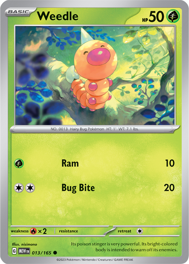 Weedle - 013-165 (RH)