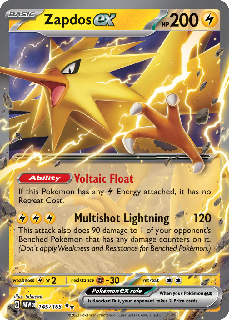 Zapdos EX - 145-165