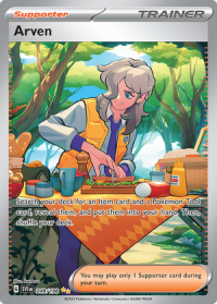 pokemon scarlet violet base set arven 249 198 special illustration rare