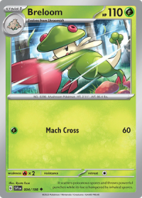 pokemon scarlet violet base set breloom 004 198