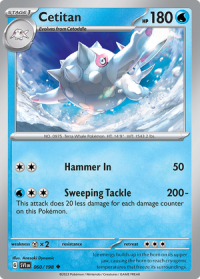 pokemon scarlet violet base set cetitan 060 198