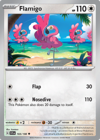 pokemon scarlet violet base set flamigo 165 198 rh