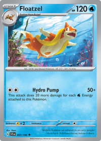 pokemon scarlet violet base set floatzel 047 198