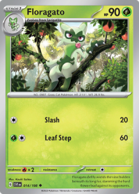 pokemon scarlet violet base set floragato 014 198