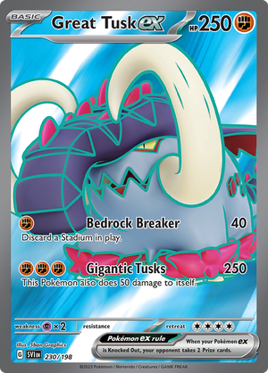 Great Tusk EX - 230-198 - FULL ART