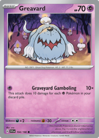 pokemon scarlet violet base set greavard 104 198 rh