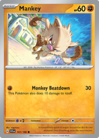 pokemon scarlet violet base set mankey 107 198 rh