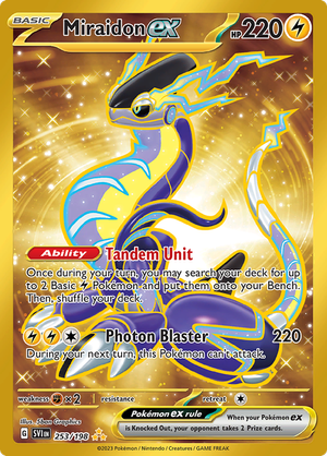 Miraidon EX - 253-198 - SECRET RARE