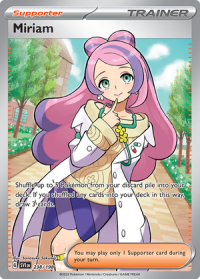 pokemon scarlet violet base set miriam 238 198 full art