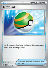 pokemon scarlet violet base set nest ball 181 198 rh