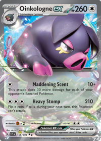 pokemon scarlet violet base set oinkalogne ex 158 198