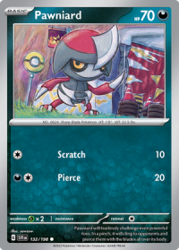 pokemon scarlet violet base set pawniard 132 198 rh