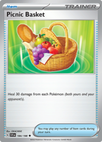 pokemon scarlet violet base set picnic basket 184 198 rh