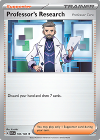 pokemon scarlet violet base set professor s research 190 198