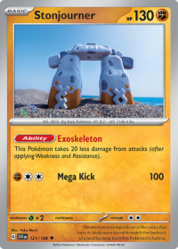 pokemon scarlet violet base set stonjourner 121 198