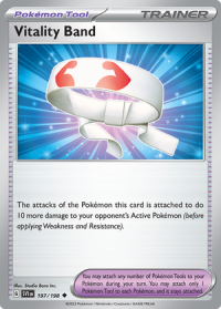 pokemon scarlet violet base set vitality band 197 198