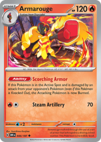 pokemon scarlet violet obsidian flames armarouge 044 197