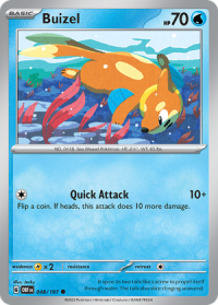 pokemon scarlet violet obsidian flames buizel 048 197