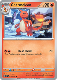 pokemon scarlet violet obsidian flames charmeleon 027 197