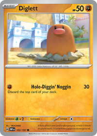 pokemon scarlet violet obsidian flames diglett 103 197