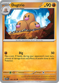 pokemon scarlet violet obsidian flames dugtrio 104 197