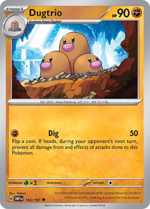 Dugtrio - 104-197 (RH)