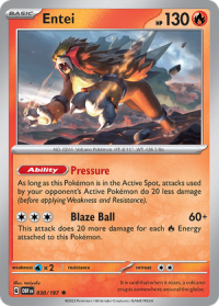 pokemon scarlet violet obsidian flames entei 030 197