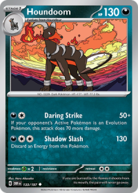 pokemon scarlet violet obsidian flames houndoom 133 197