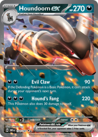 pokemon scarlet violet obsidian flames houndoom ex 134 197