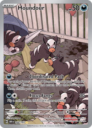 Houndour - 204-197 - Illustration Rare