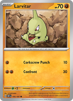 Larvitar - 105-197 (RH)