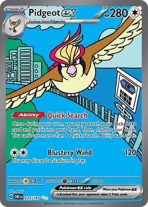 Pidgeot EX - 225-197 - Special Ilustration Rare