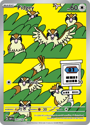 Pidgey - 207-197 - Illustration Rare