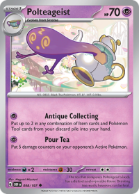 pokemon scarlet violet obsidian flames polteageist 098 197