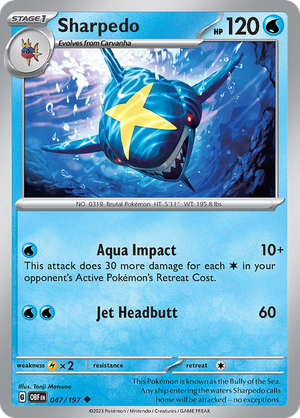 Sharpedo - 047-197 (RH)