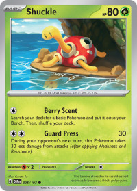 pokemon scarlet violet obsidian flames shuckle 005 197