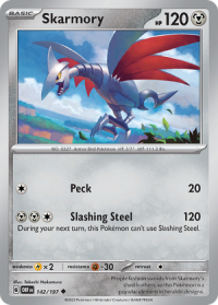 pokemon scarlet violet obsidian flames skarmory 142 197 rh