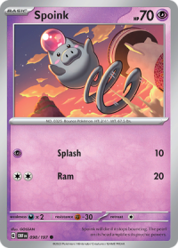 pokemon scarlet violet obsidian flames spoink 090 197 rh