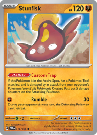 pokemon scarlet violet obsidian flames stunfisk 112 197