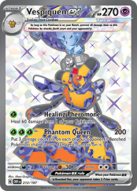 pokemon scarlet violet obsidian flames vespiquen ex 212 197 full art