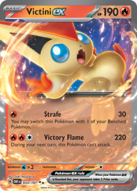 pokemon scarlet violet obsidian flames victini ex 033 197