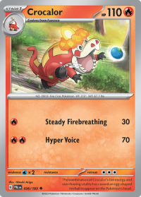 pokemon scarlet violet paldea evolved crocalor 036 193