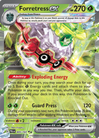 pokemon scarlet violet paldea evolved foretress ex 005 193