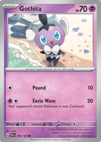 pokemon scarlet violet paldea evolved gothita 090 193