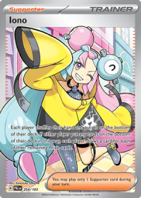 pokemon scarlet violet paldea evolved iono 254 193 full art