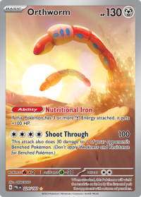 pokemon scarlet violet paldea evolved orthworm 224 193 illustration rare