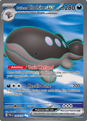 Paldean Clodsire EX - 244-193 - FULL ART