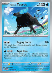 pokemon scarlet violet paldea evolved paldean tauros 041 193 rh