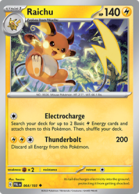 pokemon scarlet violet paldea evolved raichu 064 193 rh