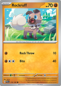 pokemon scarlet violet paldea evolved rockruff 116 193 rh